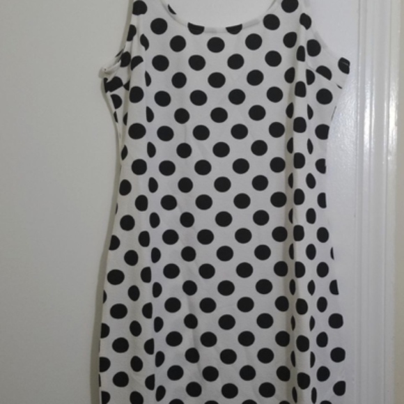 Polka Dot Women’s Form Fitting Tank bodycon Dress - Picture 4 of 6